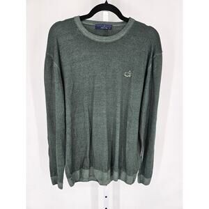 Clubhouse Collection MAsters Golf Mens XL Crewneck Sweater 100% Wool Dark Green